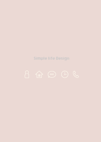 Simple life design -light color beige-