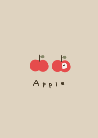 Two cute apples