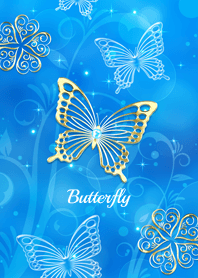 Fortune rise !? Blue Light Butterfly!.