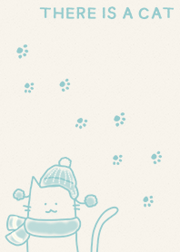 There is a cat*winter