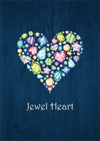Jewel Heart -Navy-