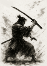 sumi-e samurai