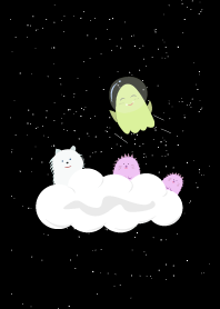 "Doodle Space Cute Monster"