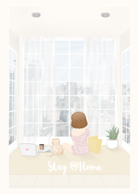 Girl Theme2 (Stay@Home stop covid-19)