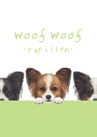 Woof Woof - Papillon - WHITE/YG