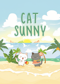 the cat couple and the beach_2