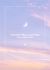 Crescent moon and stars #73