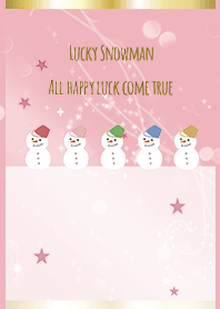 สีชมพู / เต็มรูปแบบขึ้น Snowman