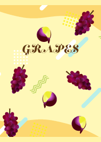 Grape pattern on light yellow