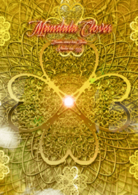 運気が上がるGOLD曼荼羅クローバー