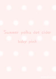 Summer polka dot cider baby pink