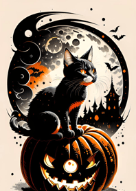 halloween cat B2afC8
