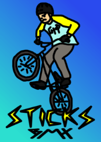 Sticks loves BMX, too.