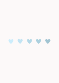 Heart-light blue-gradation