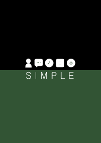 シンプル（グリーン ブラック）