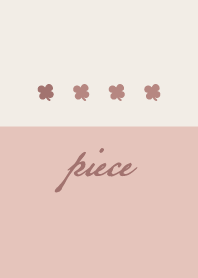 Pink beige.Clover