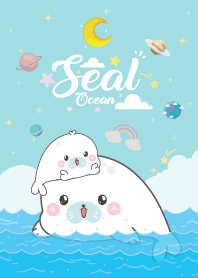 แมวน้ำอุ๋งๆ คลื่นทะเล คาวาอี้