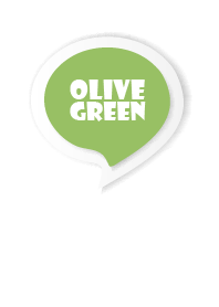 Olive Green Button In White V.3