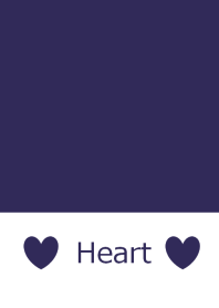 Dark blue and simple heart from japan
