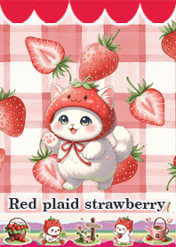 Red plaid strawberry