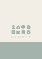 SIMPLE(beige green)V.644