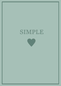 SIMPLE HEART =dusty mosgreen=