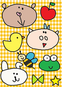 (yellow check lilo friends)