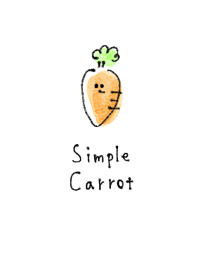 simple carrot  white blue.