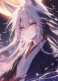 Moonlit Fox-Eared Boy