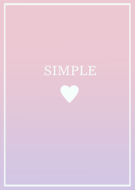SIMPLE HEART -quartz gradation-