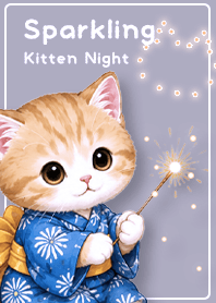 purple Sparkling Cat Fireworks