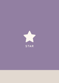 Simple Lucky Star / Iris Purple&Beige