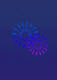 Simple fireworks blue purple