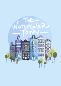 The Watercolor Town (Black n Blue ver.)