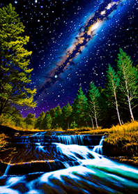 Beautiful starry night view#984