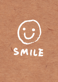 Smile - kraftpaper White-joc