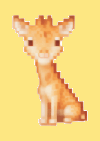Giraffe Pixel Art Theme 9