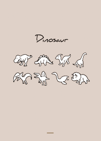 Brown : Monochrome dinosaur