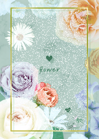 Marble and flowers green77_2