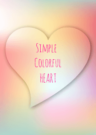 Simple colorful heart 07.