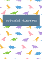 colorful dinosaur /blue2(JP)
