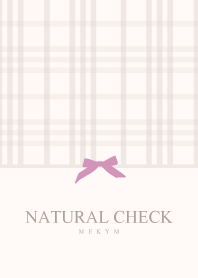 -NATURAL CHECK PINK 6-