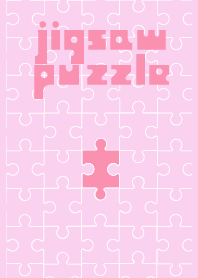 Jigsaw puzzle. -pink pink-