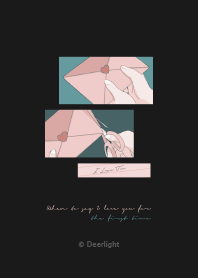 日系 - 愛する｜ラブレター暗色版