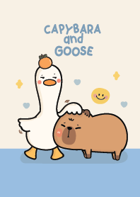 Capybara & Goose Cute