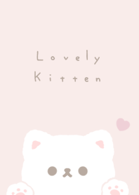 可愛的貓咪 / pink white