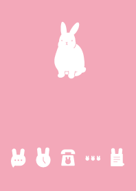 rabbit pink simple