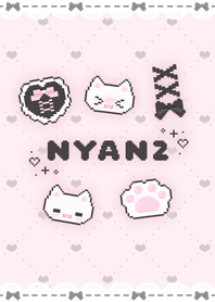 nyan2 ♡ ときめきリボン ピンク&ブラック