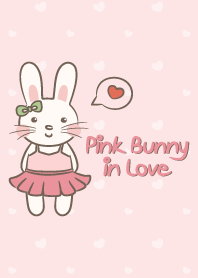 Pink Bunny in Love
