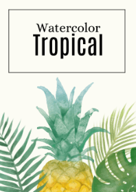 watercolor tropical
